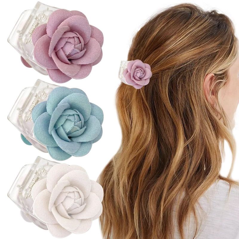 flower clips for hair